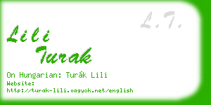 lili turak business card